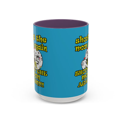shoot the moon again - Accent Mug (turquoise)