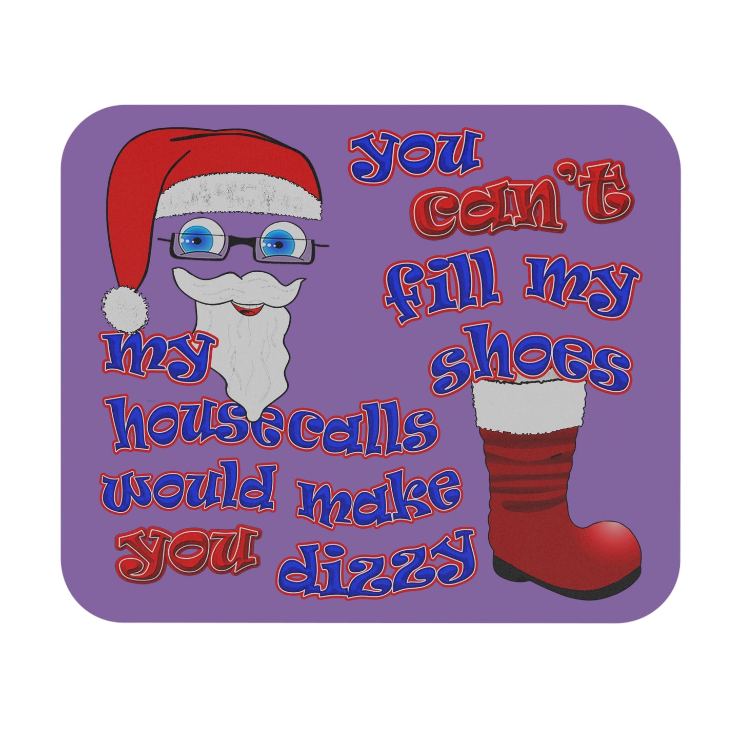 santa's shoes - Mouse Pad (Rectangle) (light purple)