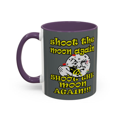 shoot the moon again - Accent Mug (dark grey)