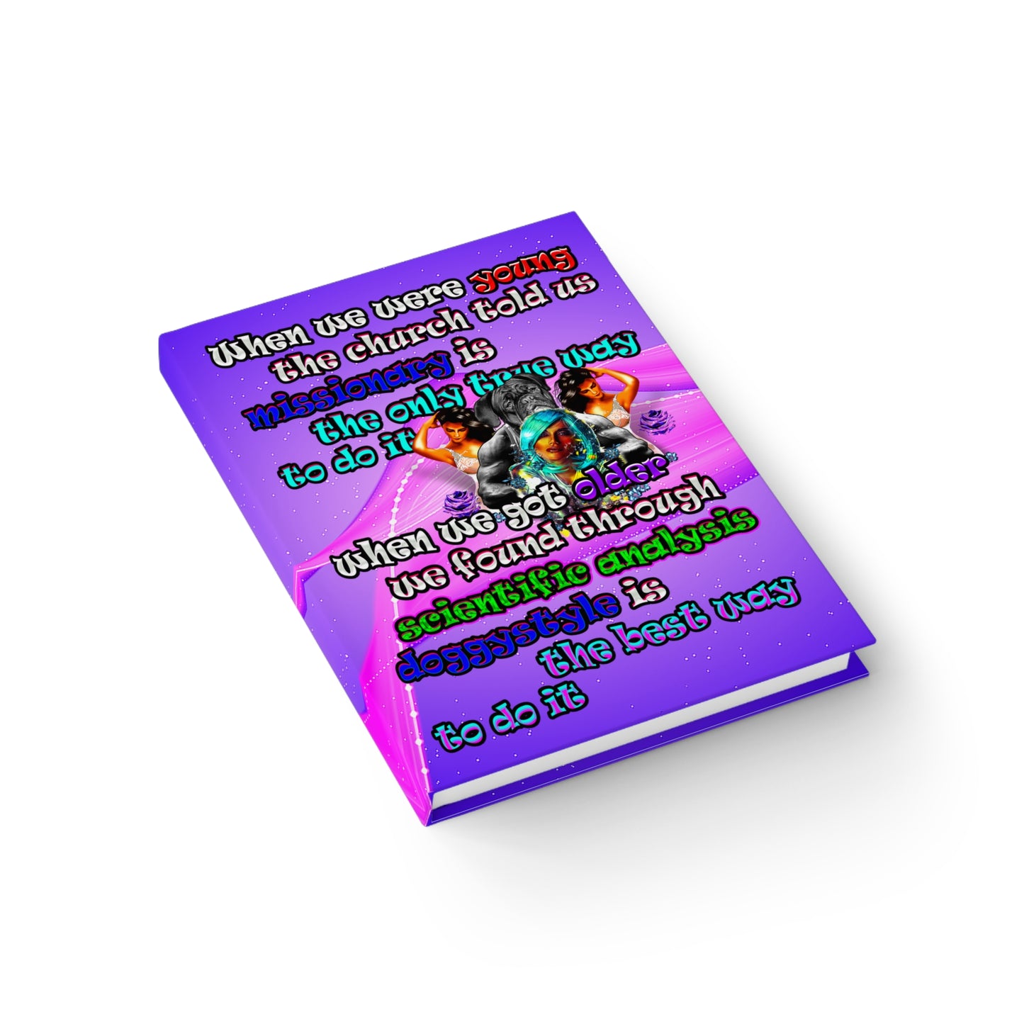 doggystyle - journal-lined (purple-pink wave)