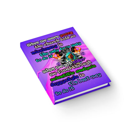 doggystyle - journal-lined (purple-pink wave)