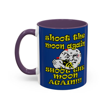 shoot the moon again - Accent Mug (dark blue)