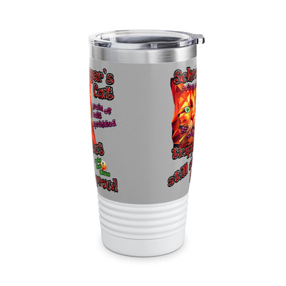 schrodinger's cat - Ringneck Tumbler, 20oz (light grey)