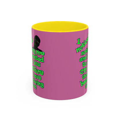noticed you noticing - Accent Mug (light pink)