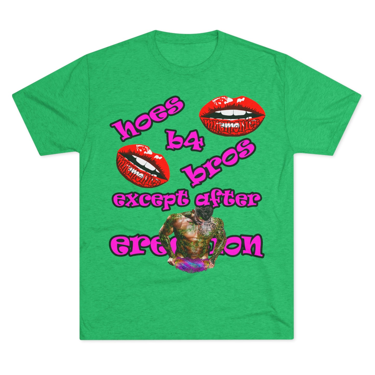 hoes b4 bros - Unisex Tri-Blend Crew Tee