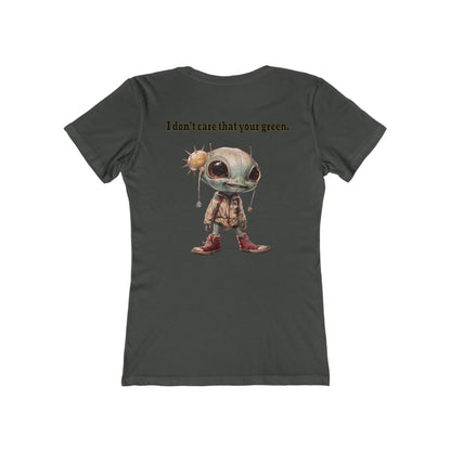 I don't care that your grey - Women's The Boyfriend Tee