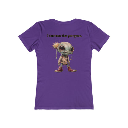 I don't care that your grey - Women's The Boyfriend Tee