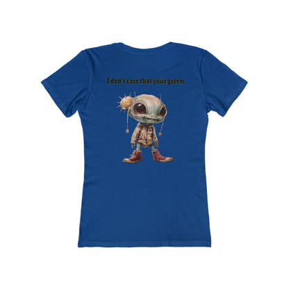 I don't care that your grey - Women's The Boyfriend Tee