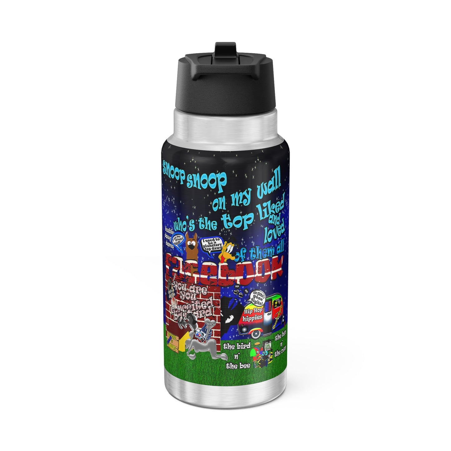 snoops - Gator Tumbler, 32oz  ('snoops' background)