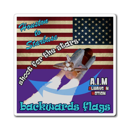 shoot for the stars - Magnets - (purple)