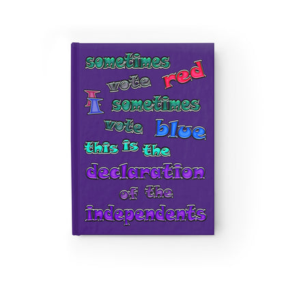declaration of the independents - journal-lined (purple)