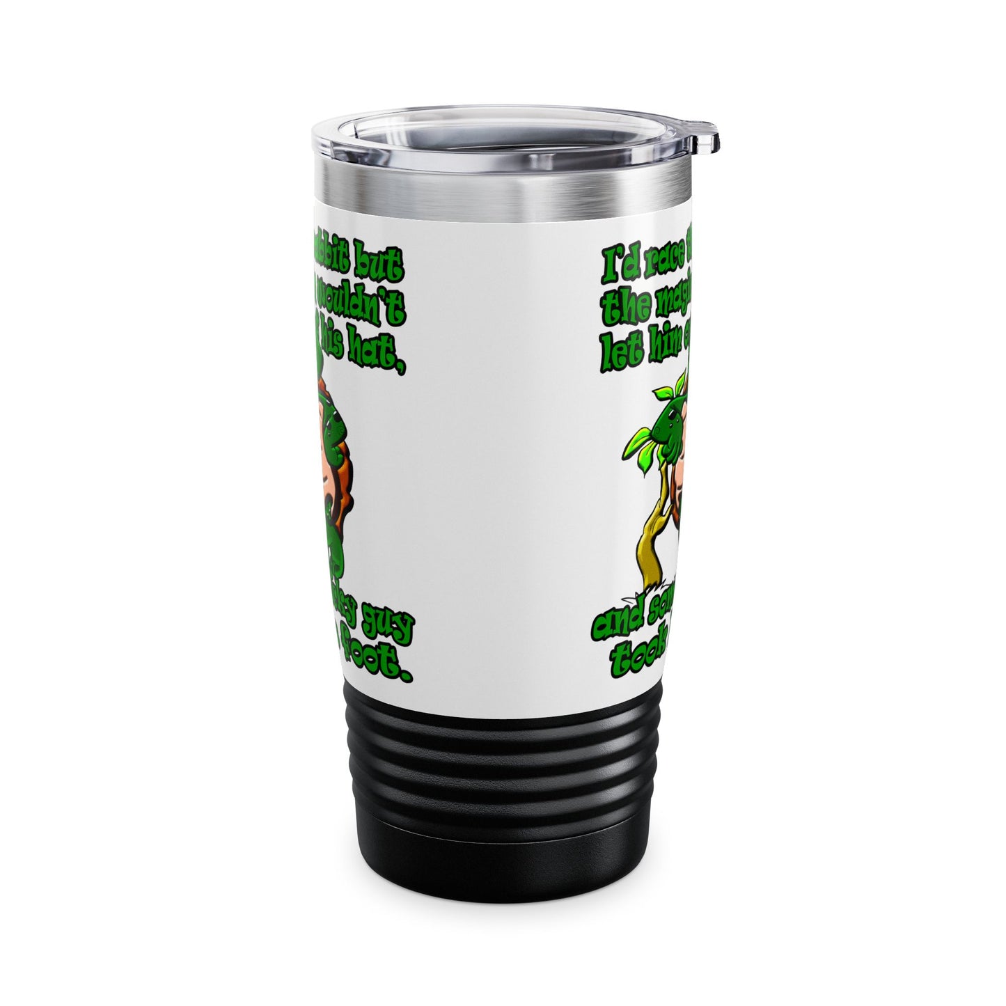turtle race - Ringneck Tumbler, 20oz (white)