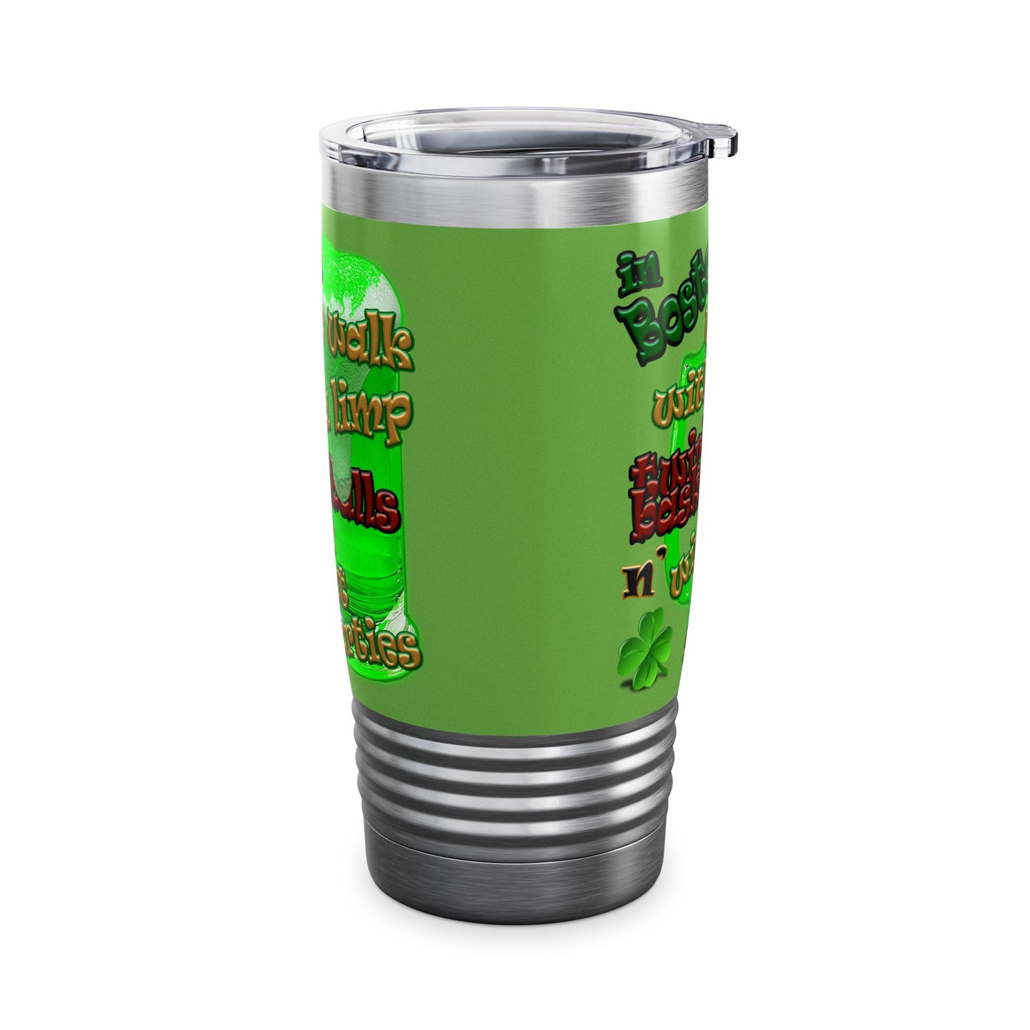 celtics logo - Ringneck Tumbler, 20oz (green)