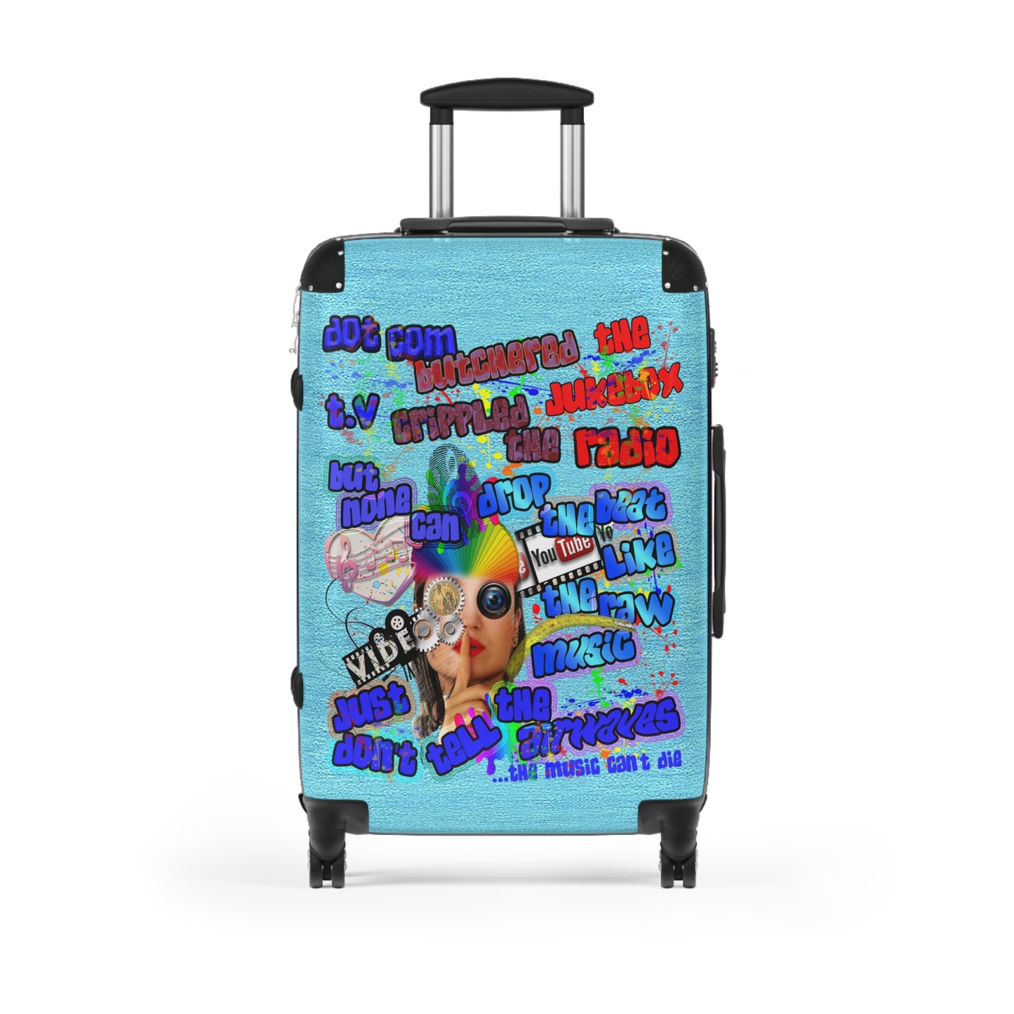 drop the beat - Suitcase (faded blue)