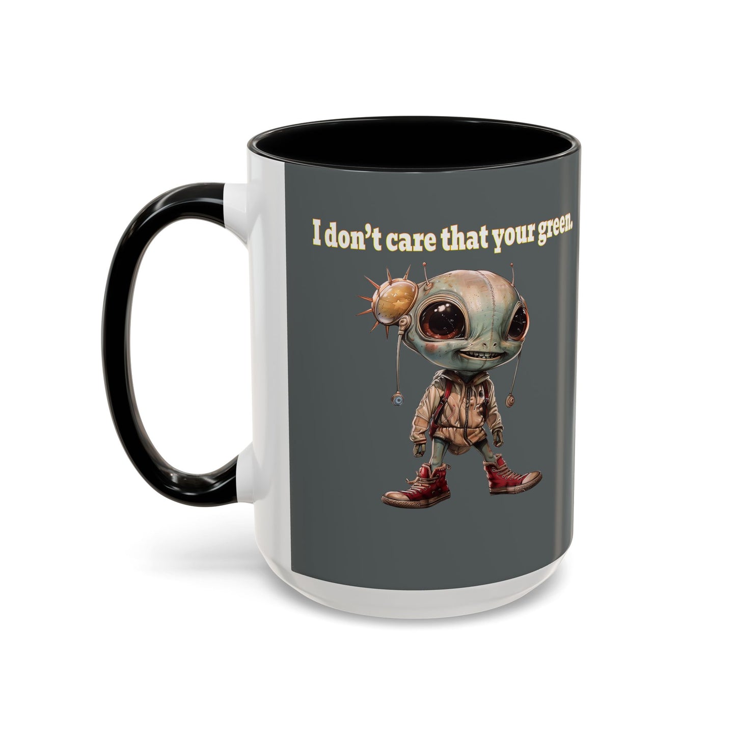 I don't care that your grey - Accent Mug (dark grey)