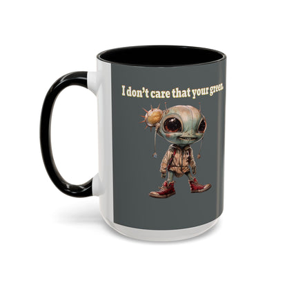 I don't care that your grey - Accent Mug (dark grey)