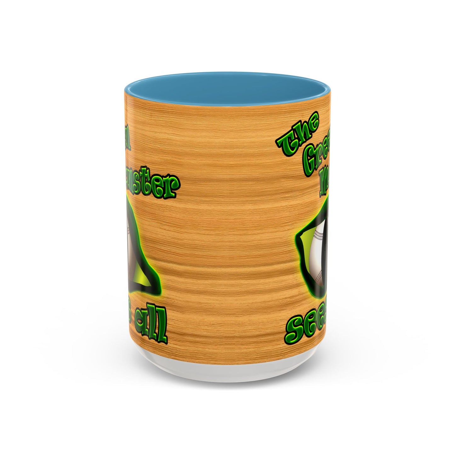 green monster - Accent Mug (butterscotch wood finish)