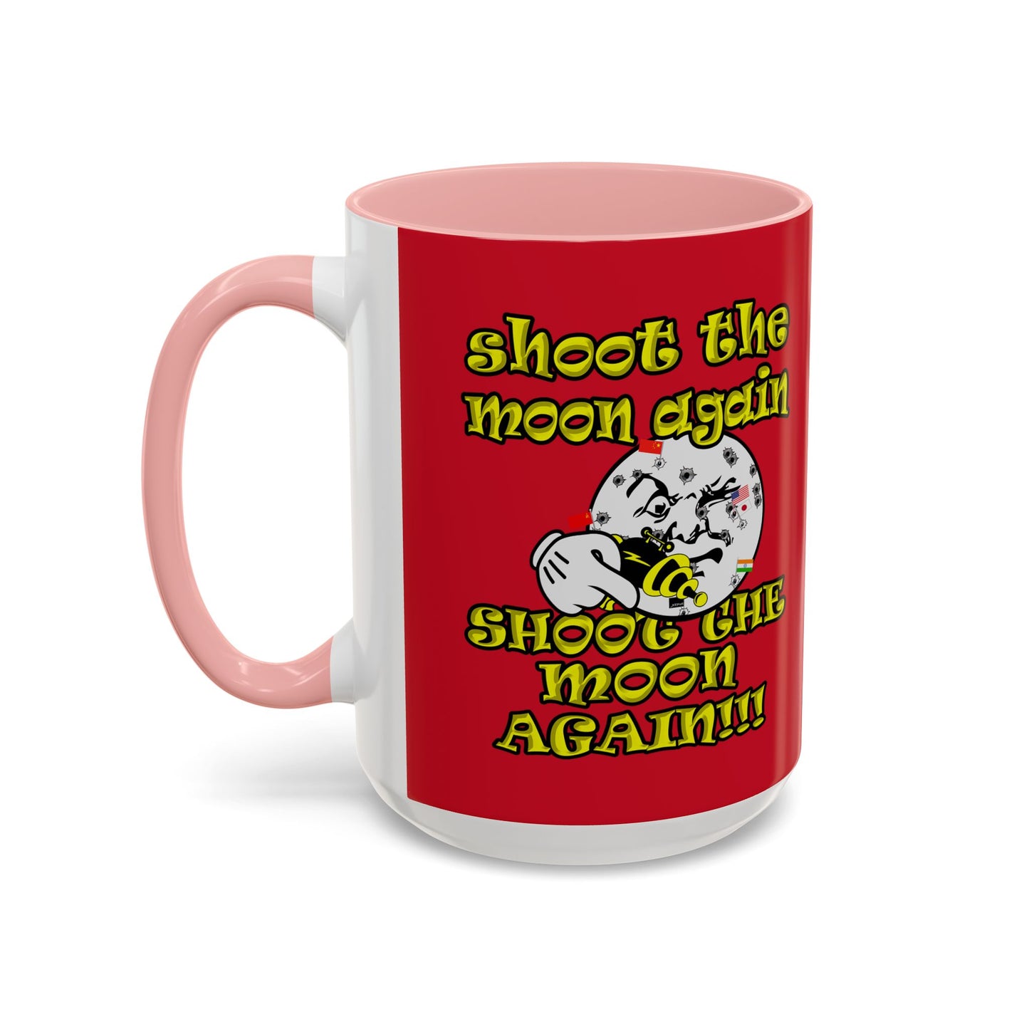 shoot the moon again - Accent Mug (dark red)