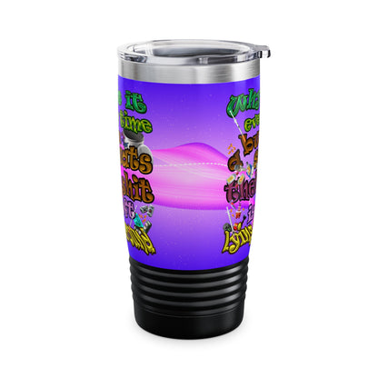 the bum's shit - Ringneck Tumbler, 20oz (purple-pink wave)