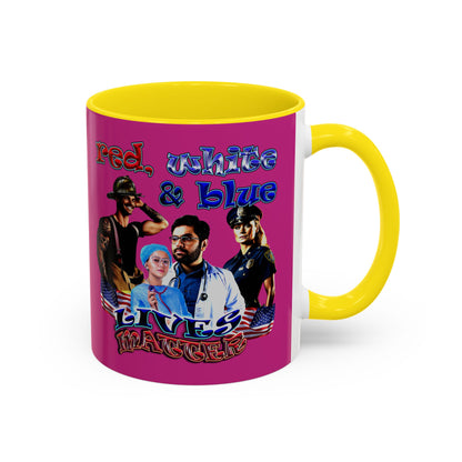 rw&b lives matter - Accent Mug (pink)
