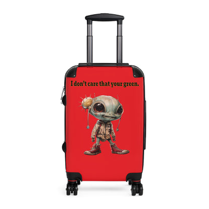 I don't care that your green - Suitcase (red)