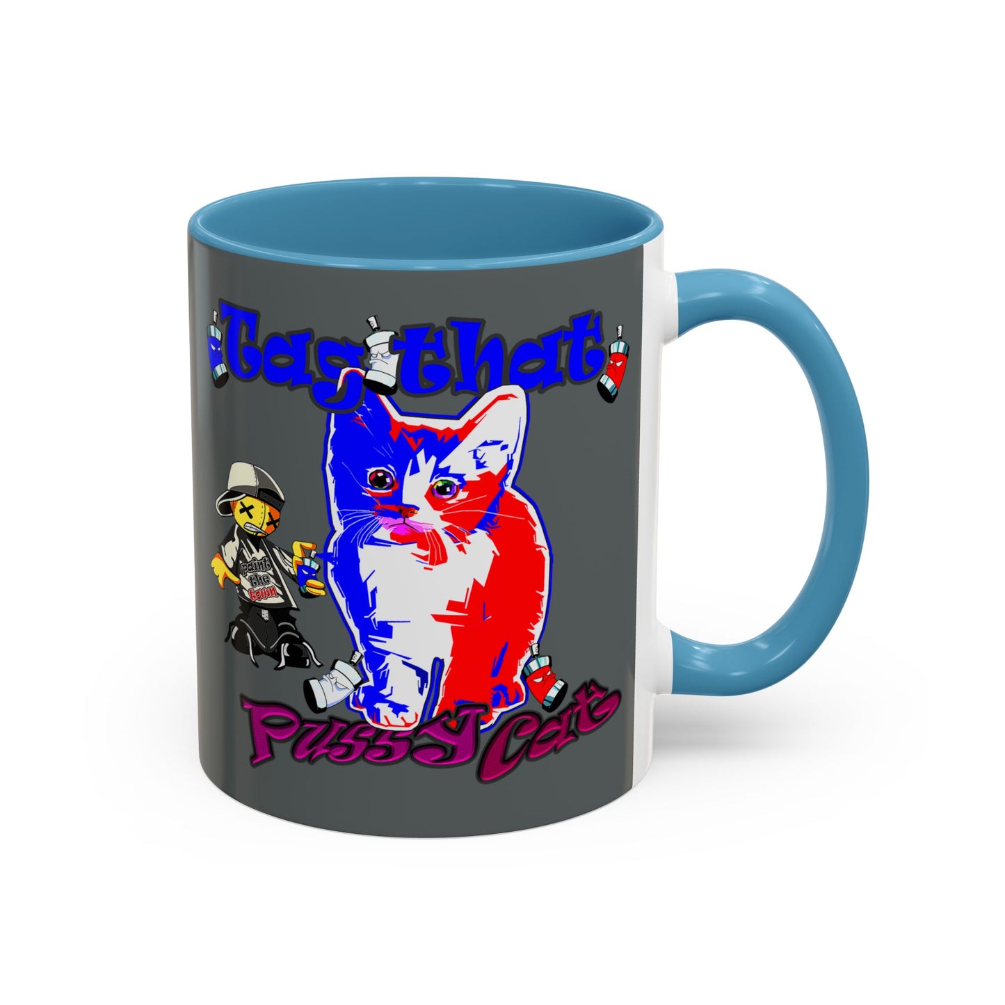 tag that - Accent Mug (dark grey)