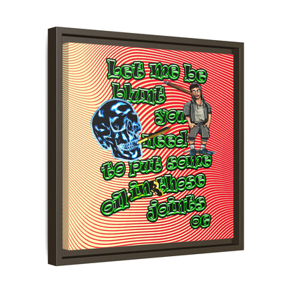 og - framed canvas art (yellow-orange wave)