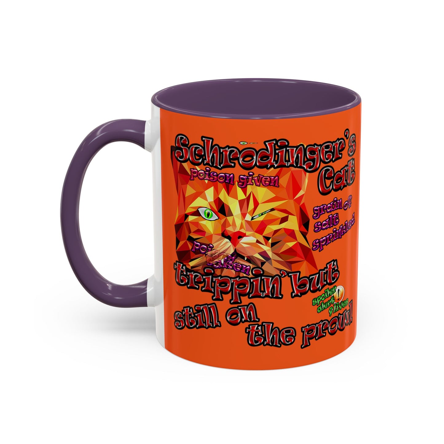 schrodinger's cat - Accent Mug (orange)