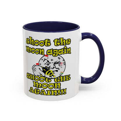 shoot the moon again - Accent Mug (white)