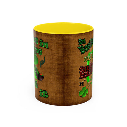 celtics logo - Accent Mug (brown papyrus)