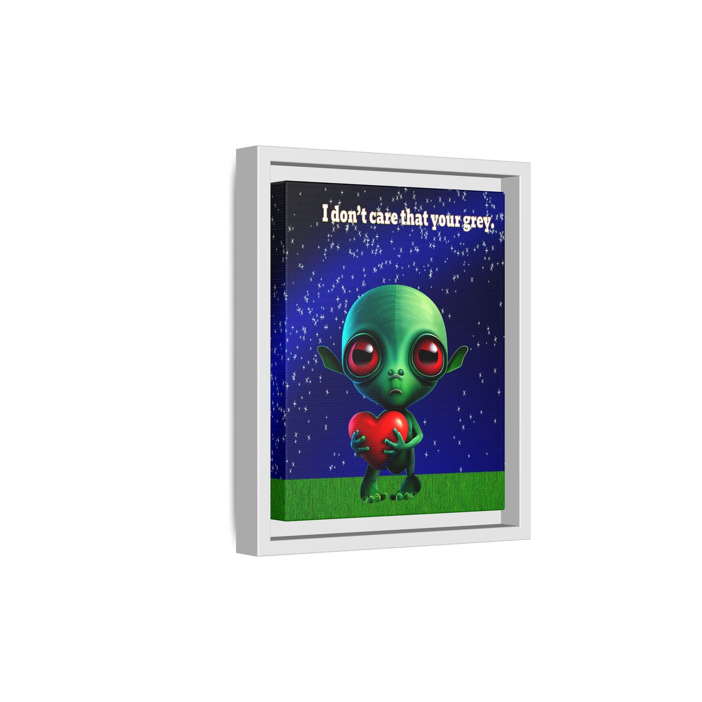 I don't care that your grey - framed canvas art ('snoops' background)