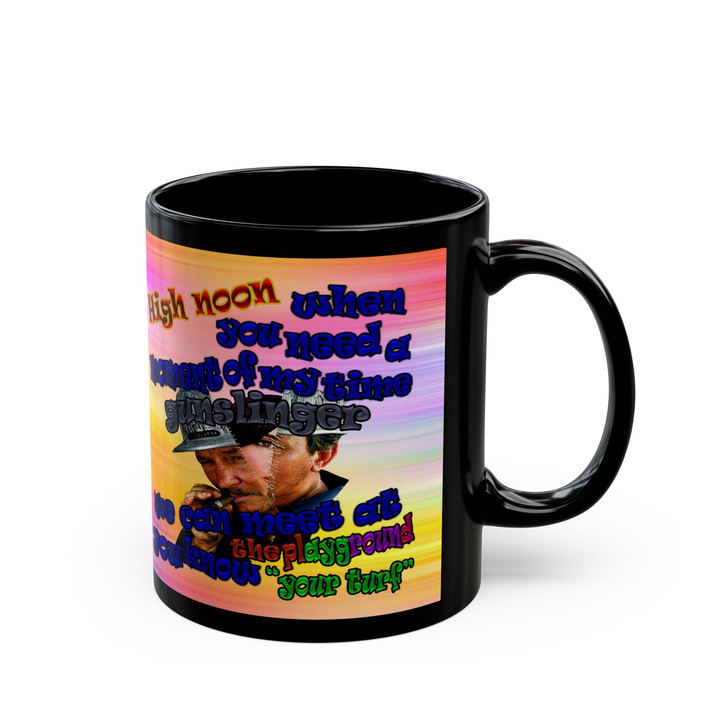 high noon - Black Mug (color blur)