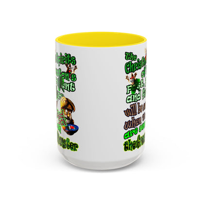christmas spirits of boston - Accent Mug (white)