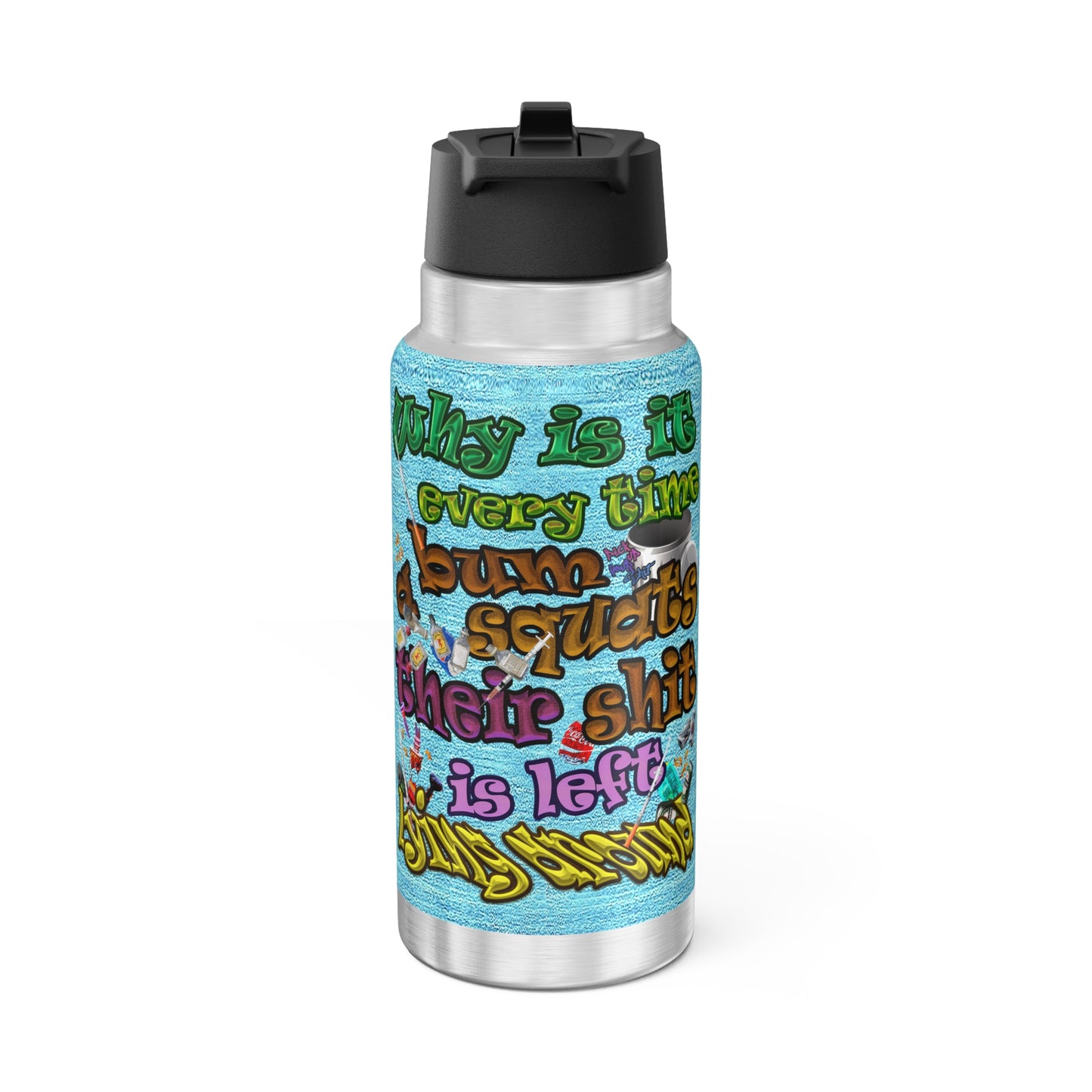 the bum's shit - Gator Tumbler, 32oz (faded blue)