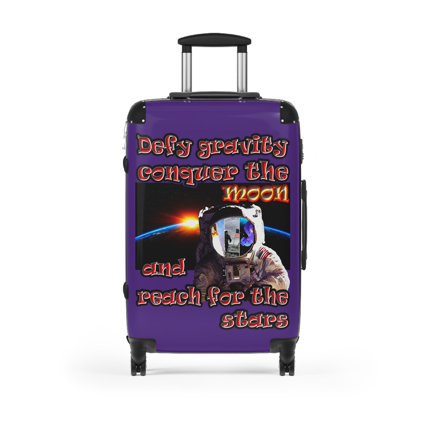 defy conquer reach - Suitcase (purple)