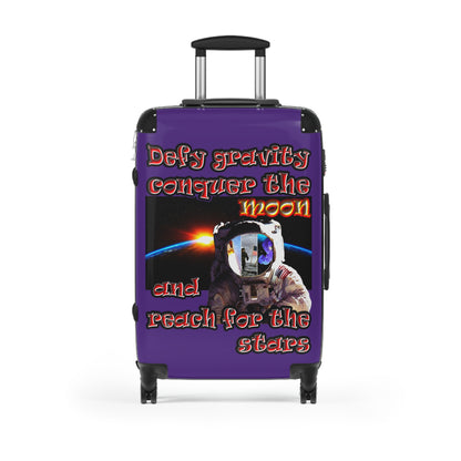 defy conquer reach - Suitcase (purple)