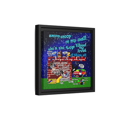 snoops - framed canvas art