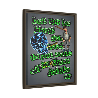 og - framed canvas art (grey-light grey)