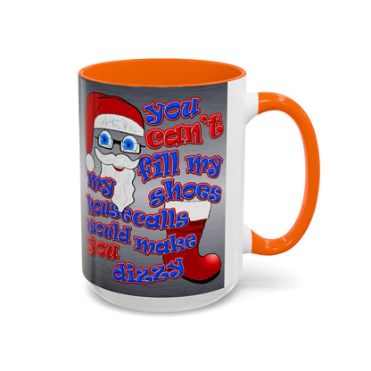 santa's shoes - Accent Mug (brushed nickel)