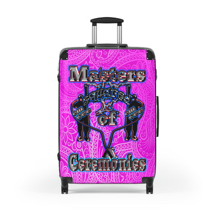em cee squared - Suitcase (pink swirl)