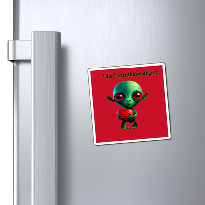 I don't care that your grey - Magnets - (dark red)