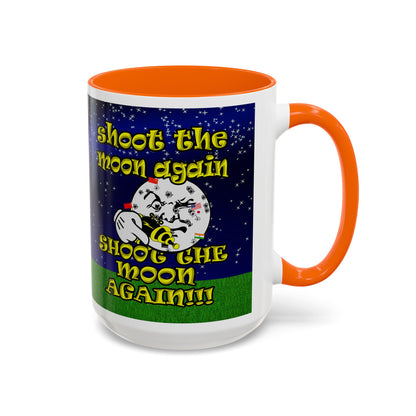 shoot the moon again - Accent Mug ('snoops' background)