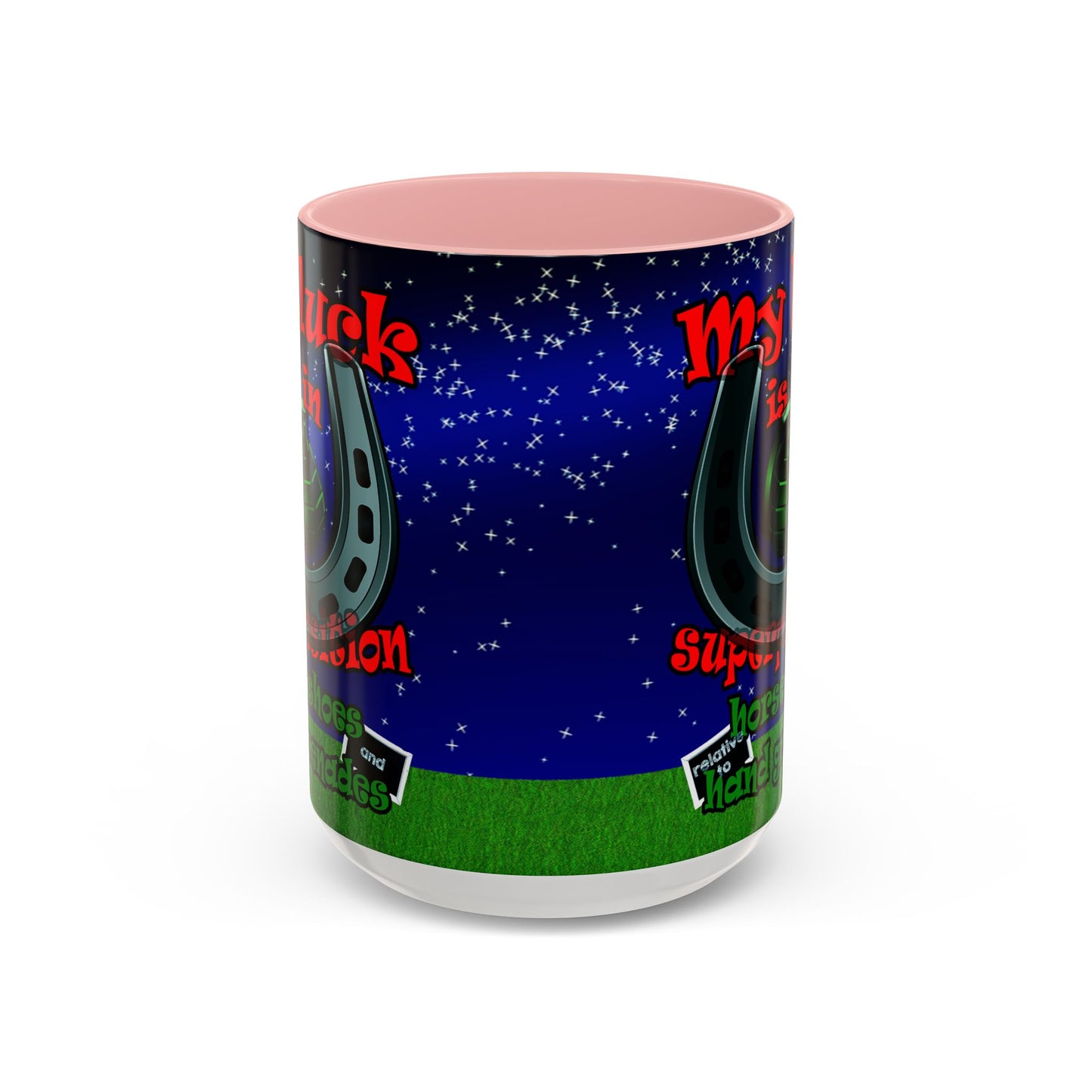 my luck - Accent Mug ('snoops' background)
