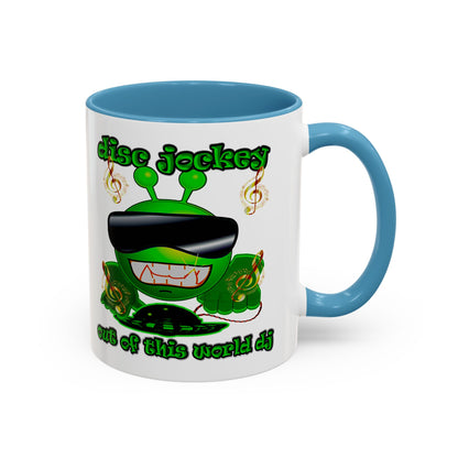 disc jockey - Accent Mug (white)