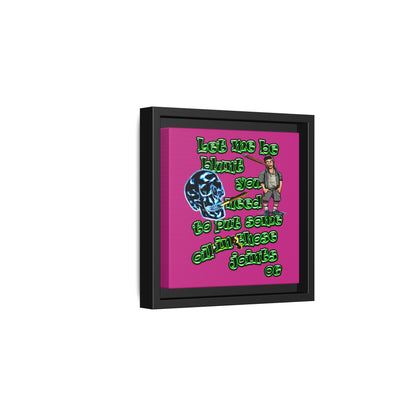 og - framed canvas art (pink)