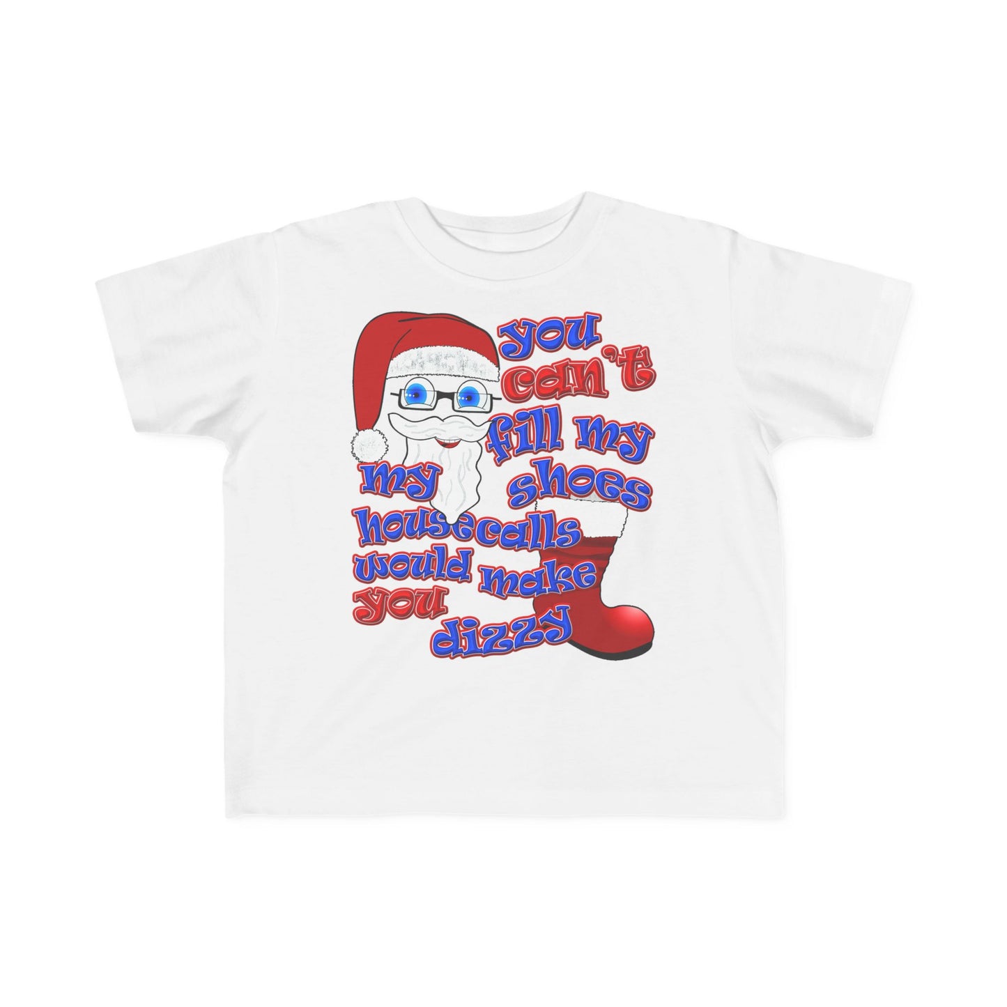santa's shoes - Toddler's Fine Jersey Tee