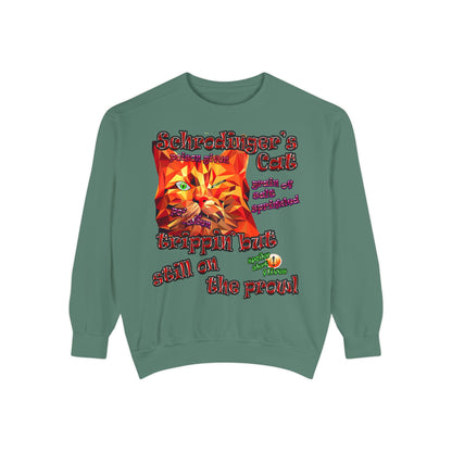 schrodinger's cat - Unisex Garment-Dyed Sweatshirt