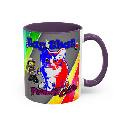 tag that - Accent Mug (rainbow split)