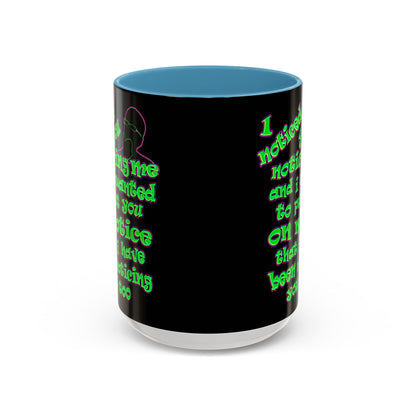 noticed you noticing - Accent Mug (black)