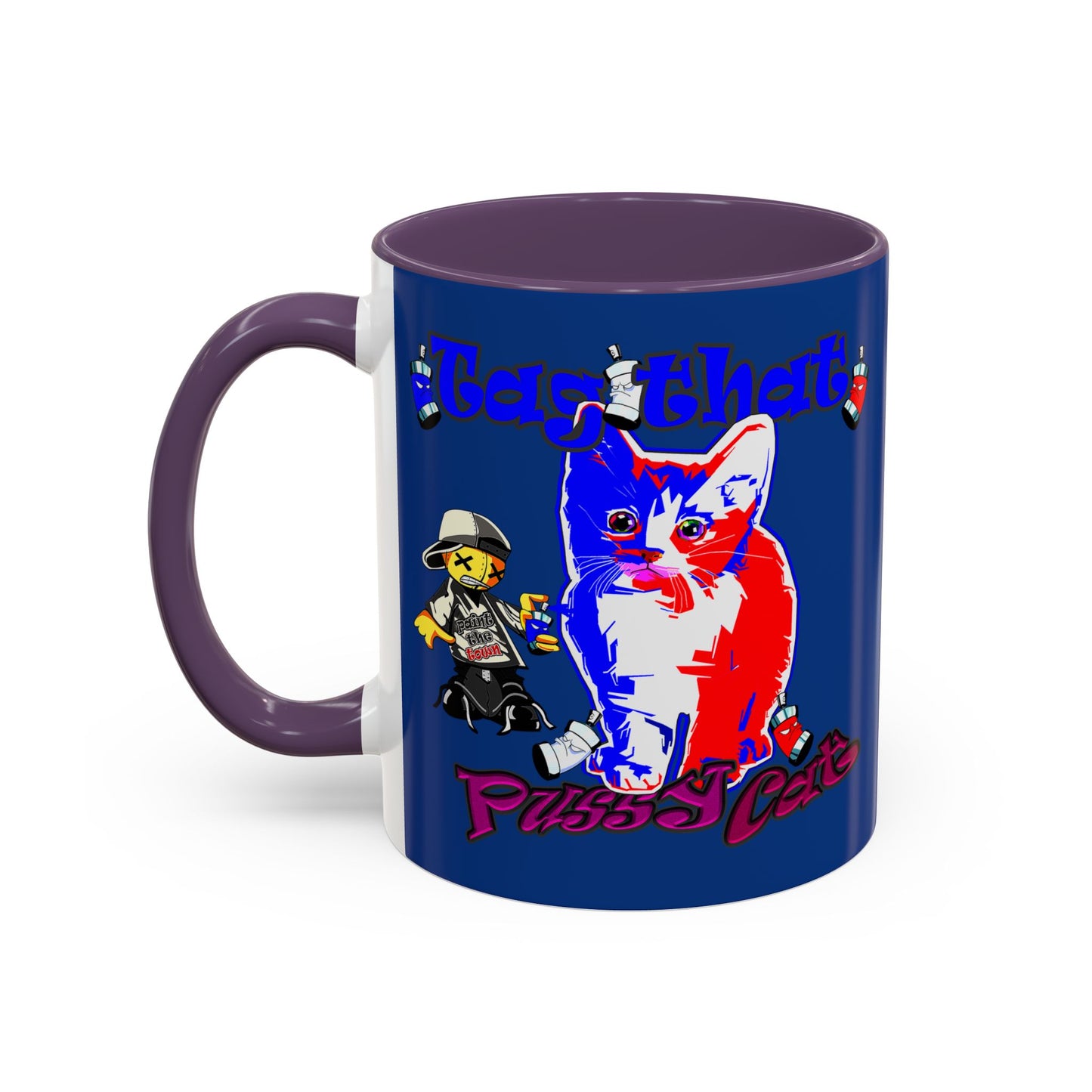 tag that - Accent Mug (dark blue)